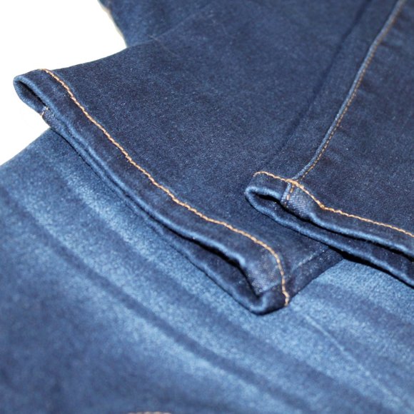 Women's Pull On Skinny Jeans / Jeggings  NINE WEST Dark Wash with Whiskering - Picture 9 of 10